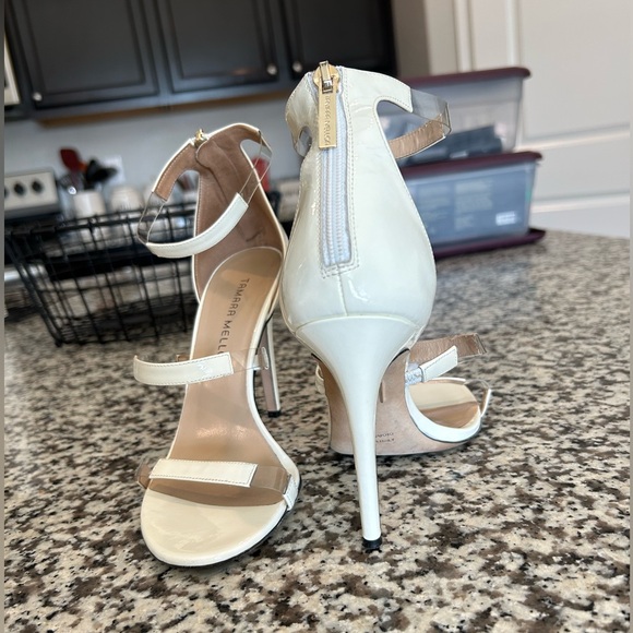 Very sexy, lightly worn, white frontline heels - Picture 8 of 12